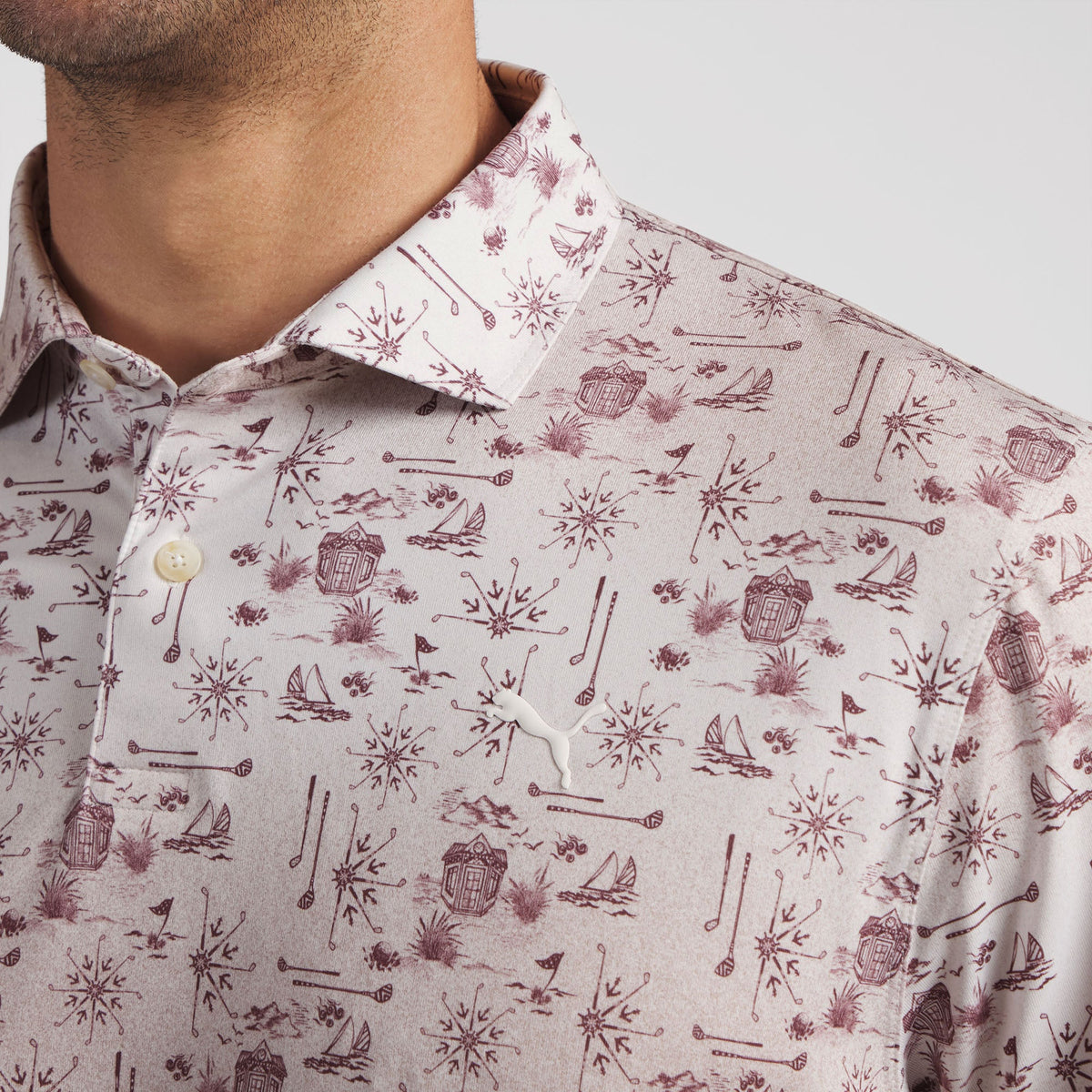 CLOUDSPUN Coastal Claret Golf Polo | Puma Golf Recommended