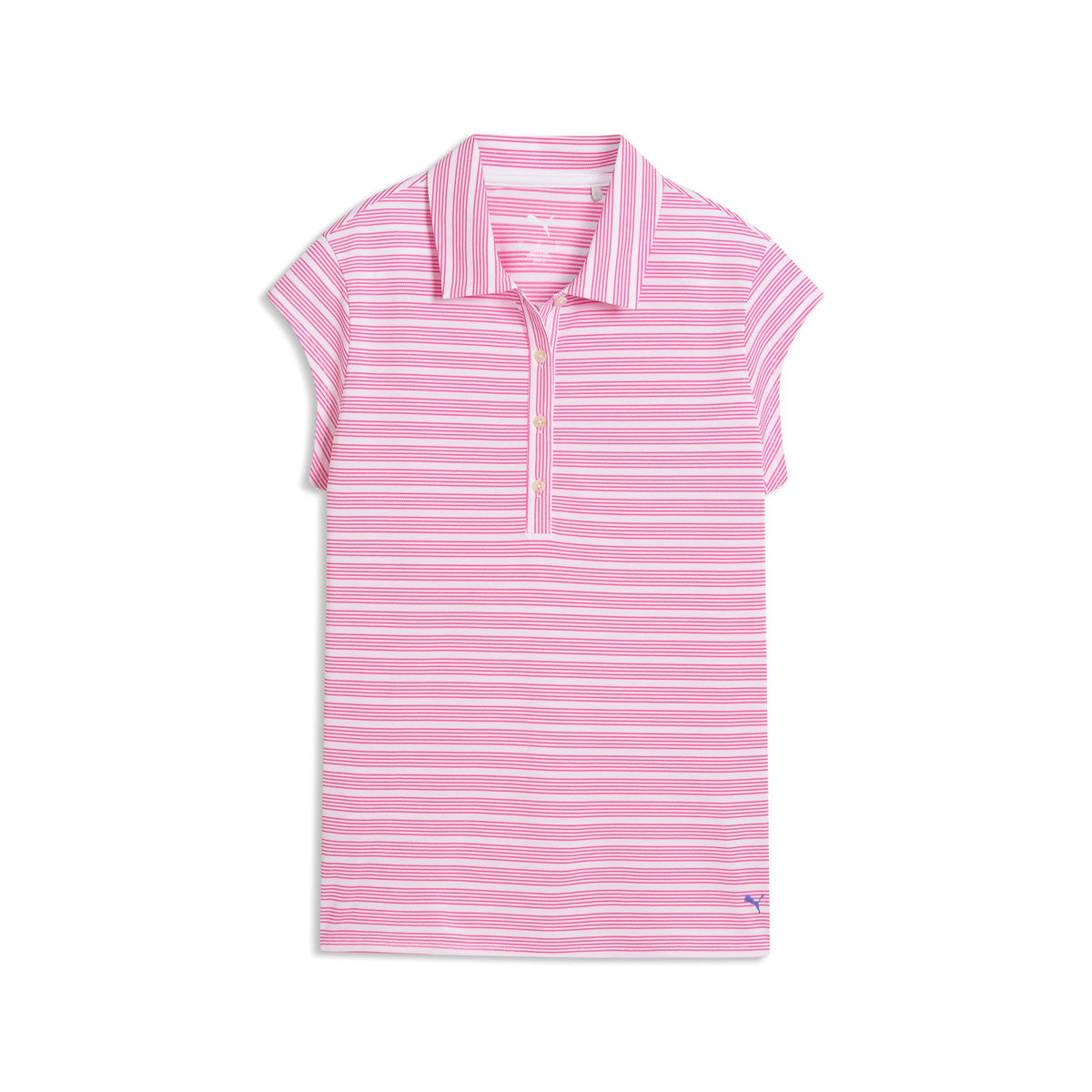Women's Pique YD Stripe Cap Sleeve Golf Polo | Puma Golf Classic