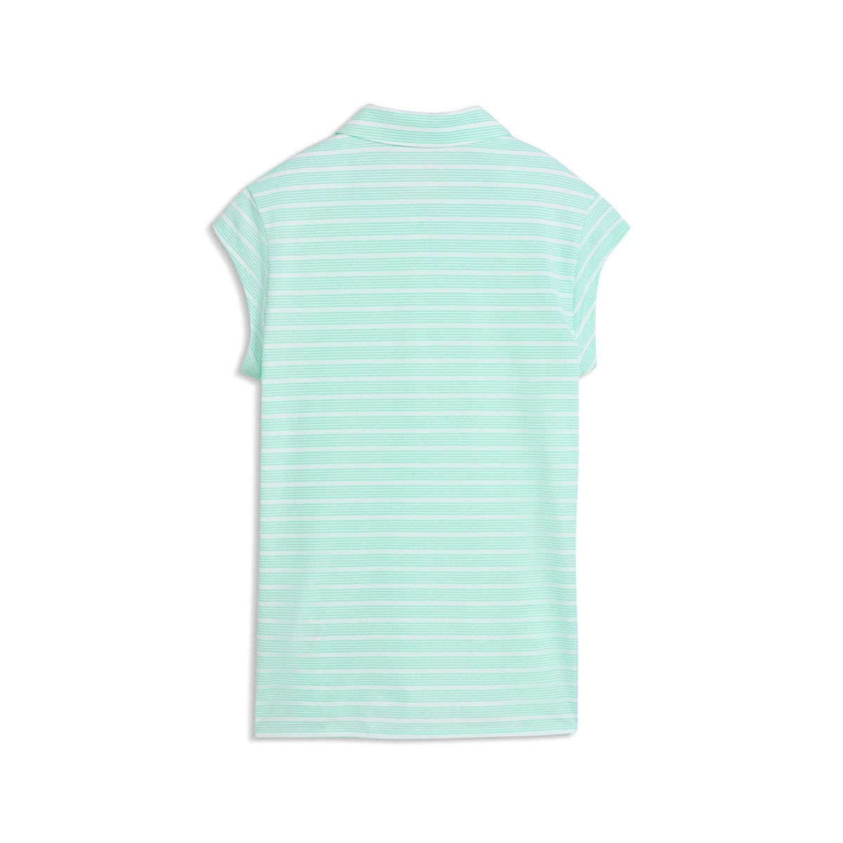 Women's Pique YD Stripe Cap Sleeve Golf Polo | Puma Golf Classic
