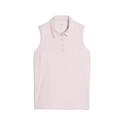 Women's Plaid Knit Sleeveless Golf Polo | Puma Golf Quality