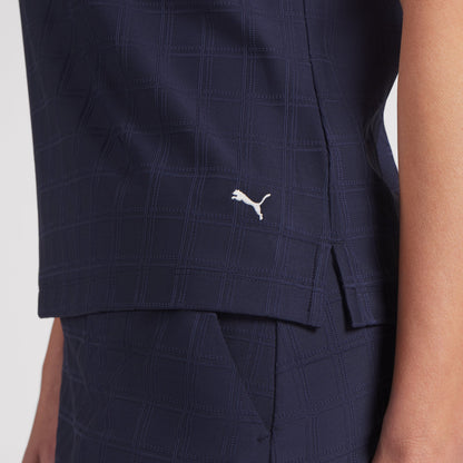 Women's Plaid Knit Sleeveless Golf Polo | Puma Golf Quality