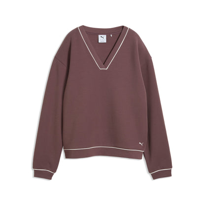 Women's CLOUDSPUN Fleece V-Neck Golf Sweater | Puma Golf Sale