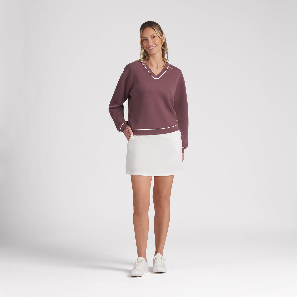 Women's CLOUDSPUN Fleece V-Neck Golf Sweater | Puma Golf Sale