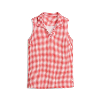 Women's CLOUDSPUN Mono Check Sleeveless Golf Polo | Puma Golf Hot Sale