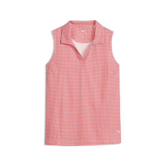 Women's CLOUDSPUN Mono Check Sleeveless Golf Polo | Puma Golf Hot Sale