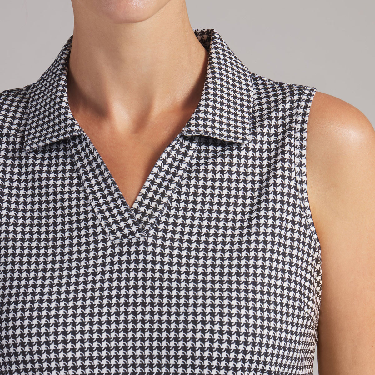 Women's CLOUDSPUN Mono Check Sleeveless Golf Polo | Puma Golf Hot Sale