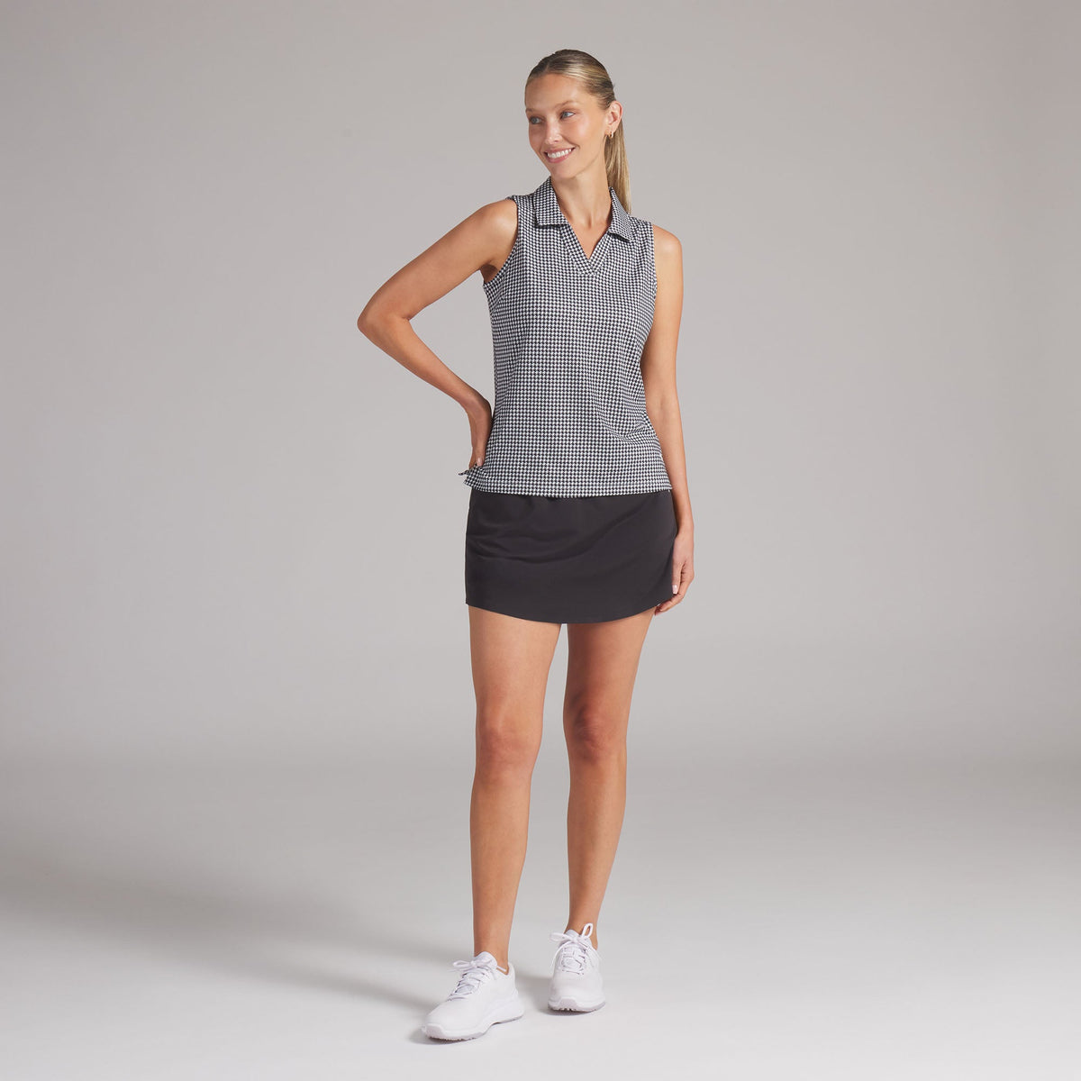 Women's CLOUDSPUN Mono Check Sleeveless Golf Polo | Puma Golf Hot Sale