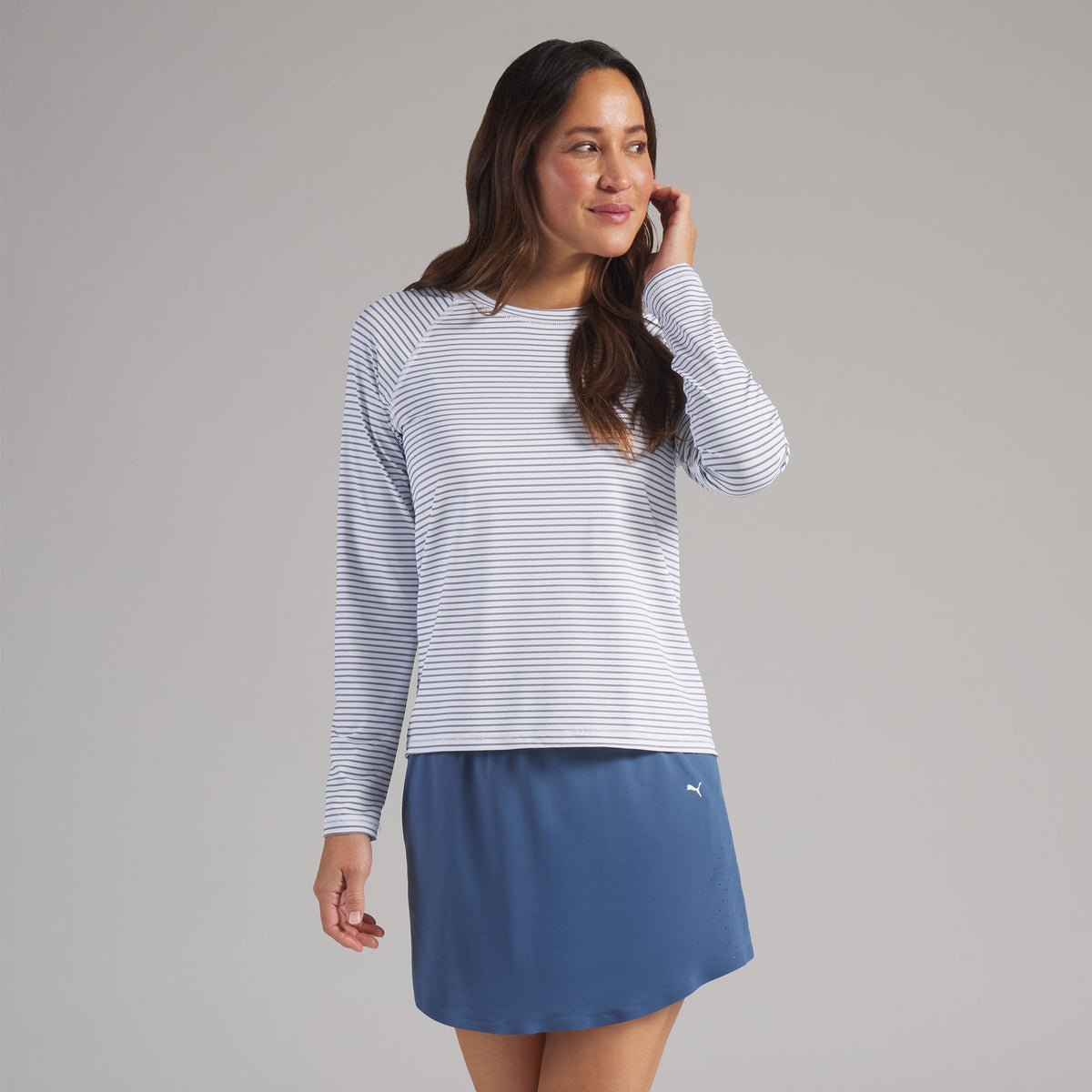 Women's UV Stripe Golf Crewneck | Puma Golf Latest