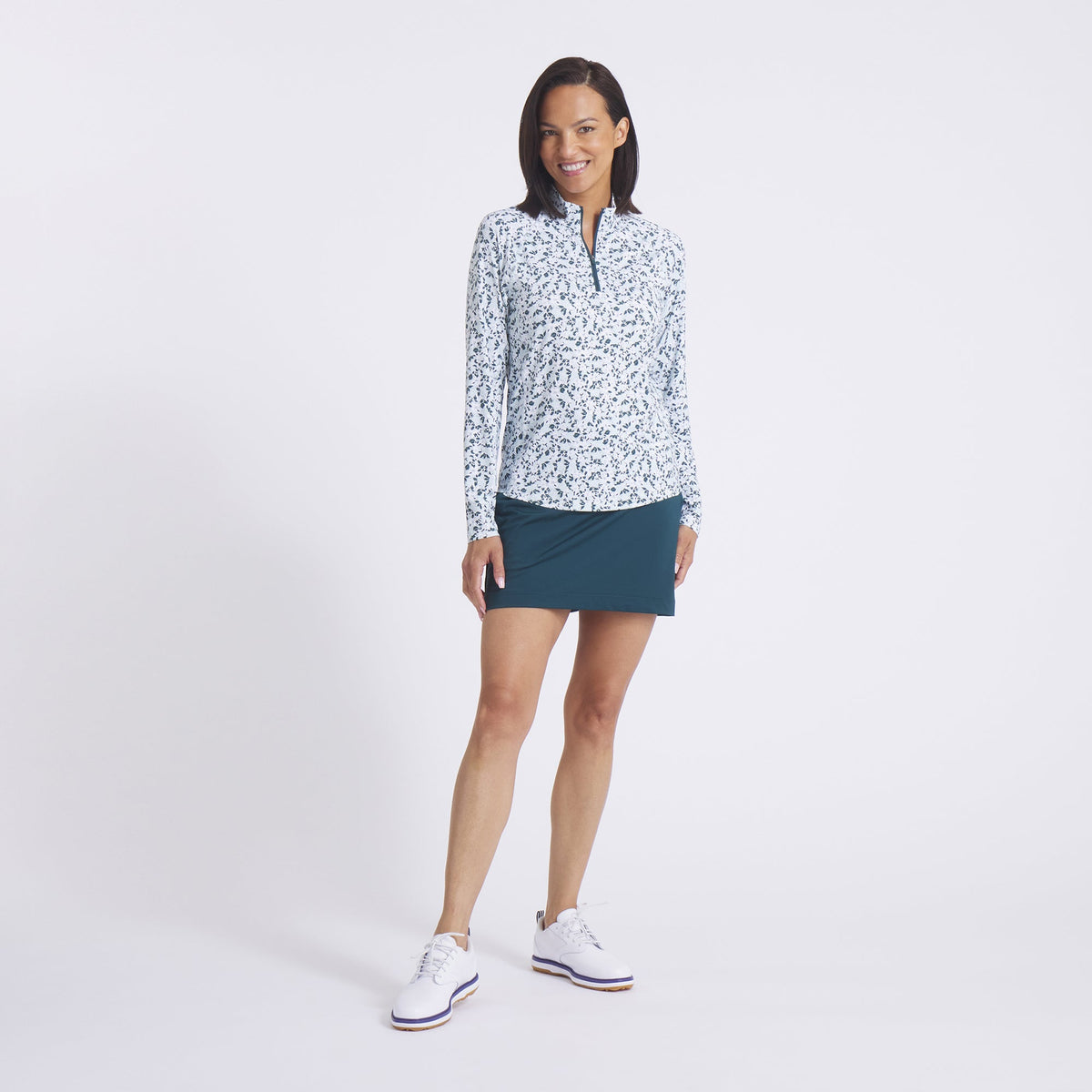 Women's YouV Floral Burst Golf 1/4 Zip | Puma Golf Sale