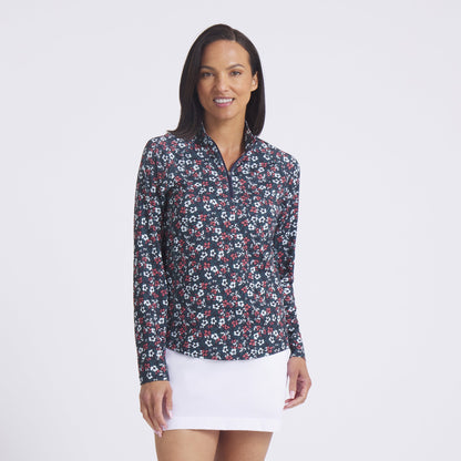 Women's YouV Floral Burst Golf 1/4 Zip | Puma Golf Sale