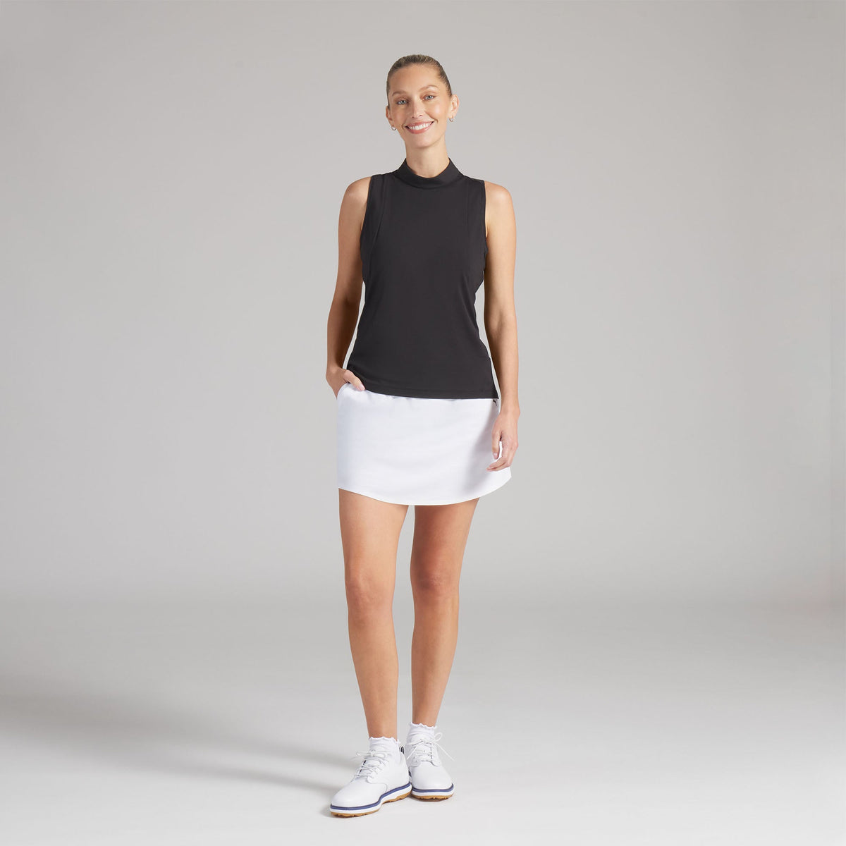 Women's Nylon Sport Sleeveless Mockneck Golf Polo | Puma Golf Sale