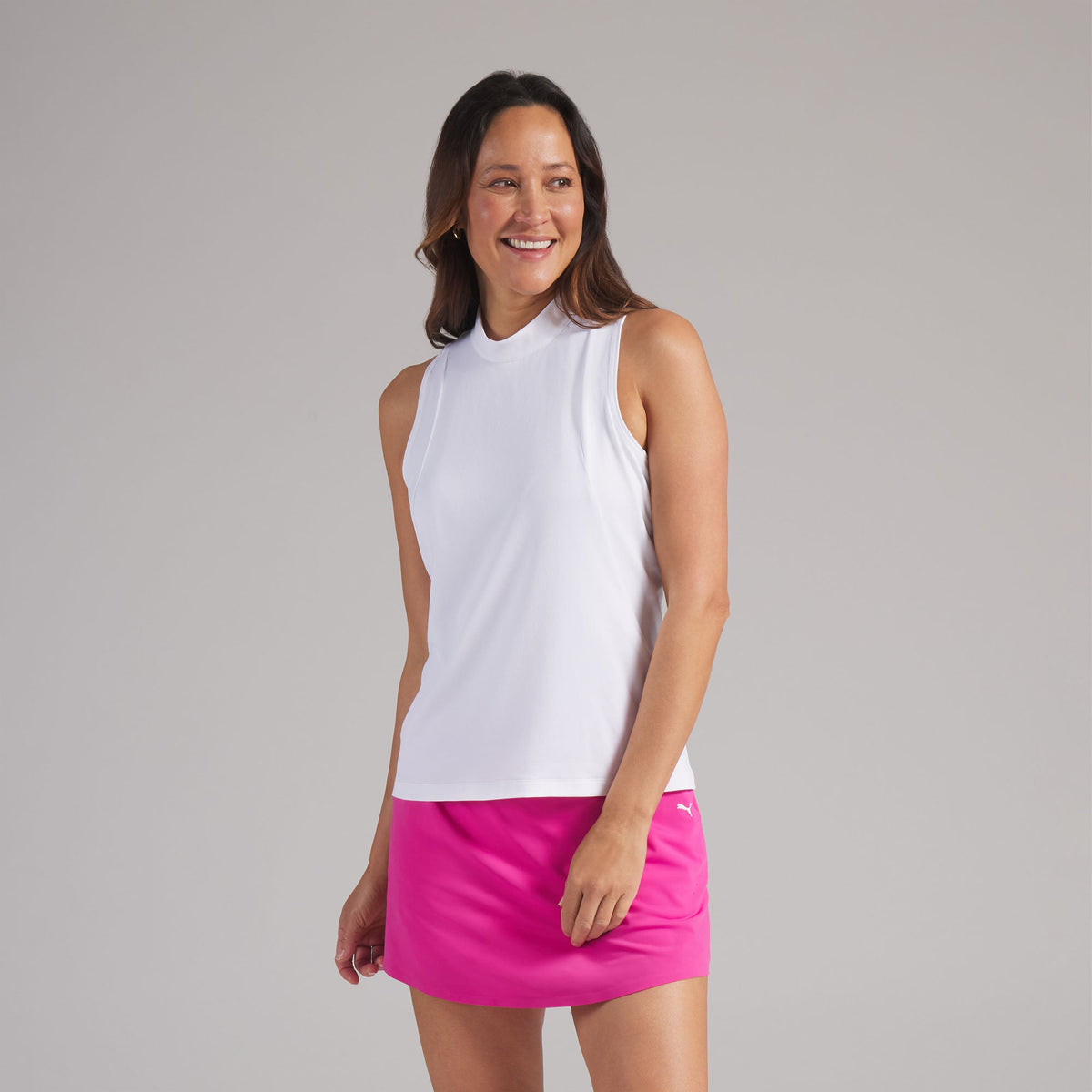 Women's Nylon Sport Sleeveless Mockneck Golf Polo | Puma Golf Sale