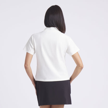 Women's Charlotte Modalon Mock Neck Golf Polo | Puma Golf Featured