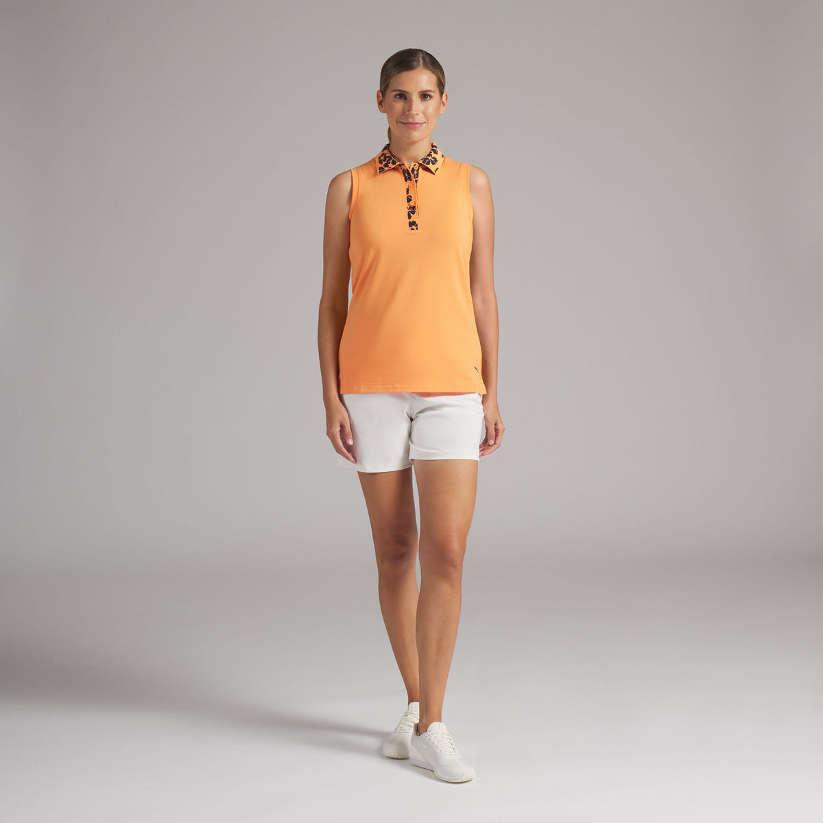 Women's Modalon Floral Rib Sleeveless Golf Polo | Puma Golf Discount