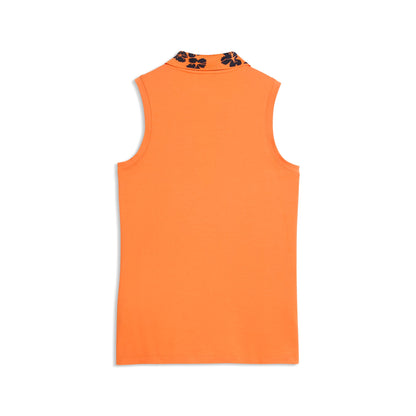 Women's Modalon Floral Rib Sleeveless Golf Polo | Puma Golf Discount