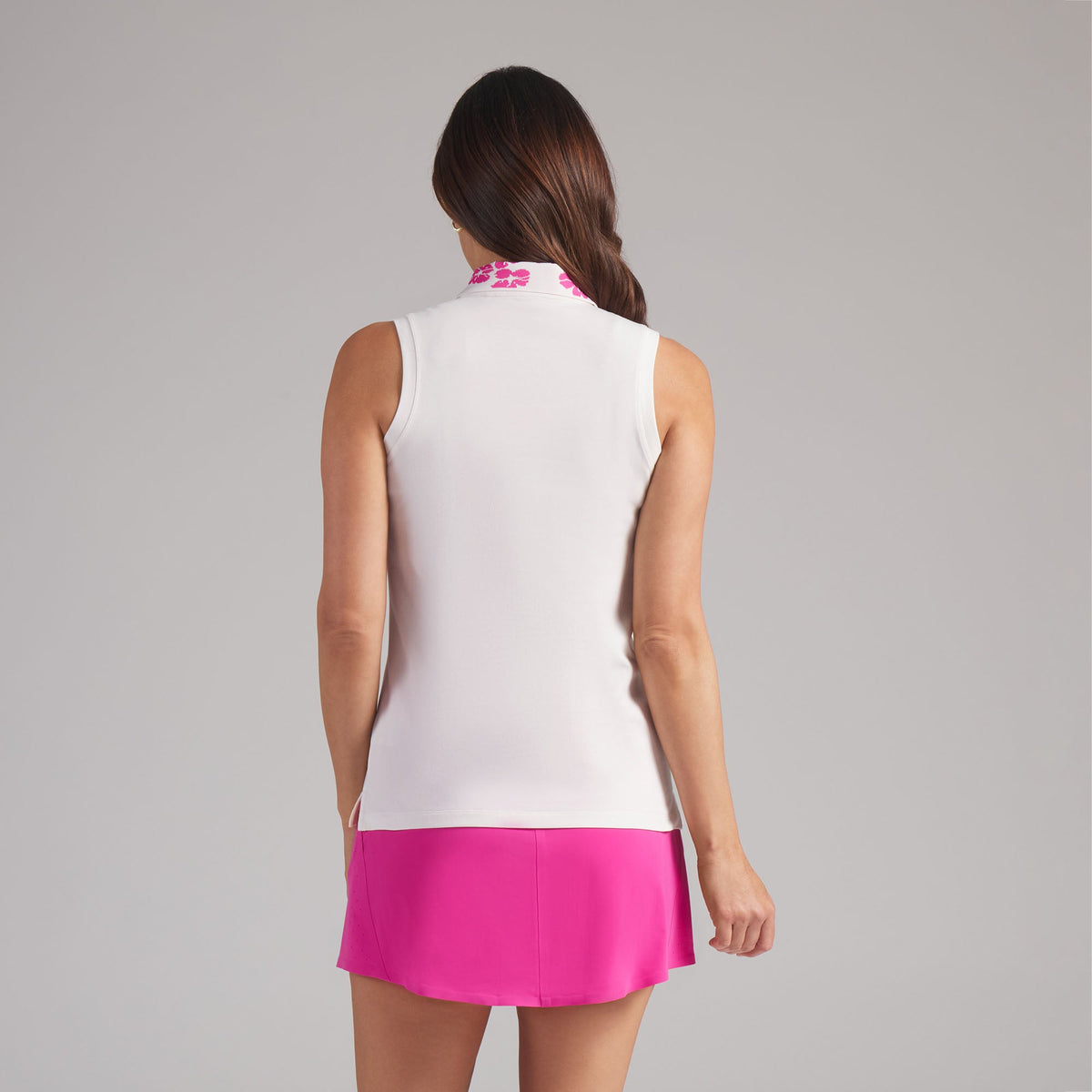 Women's Modalon Floral Rib Sleeveless Golf Polo | Puma Golf Discount