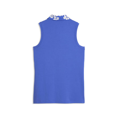 Women's Modalon Floral Rib Sleeveless Golf Polo | Puma Golf Discount