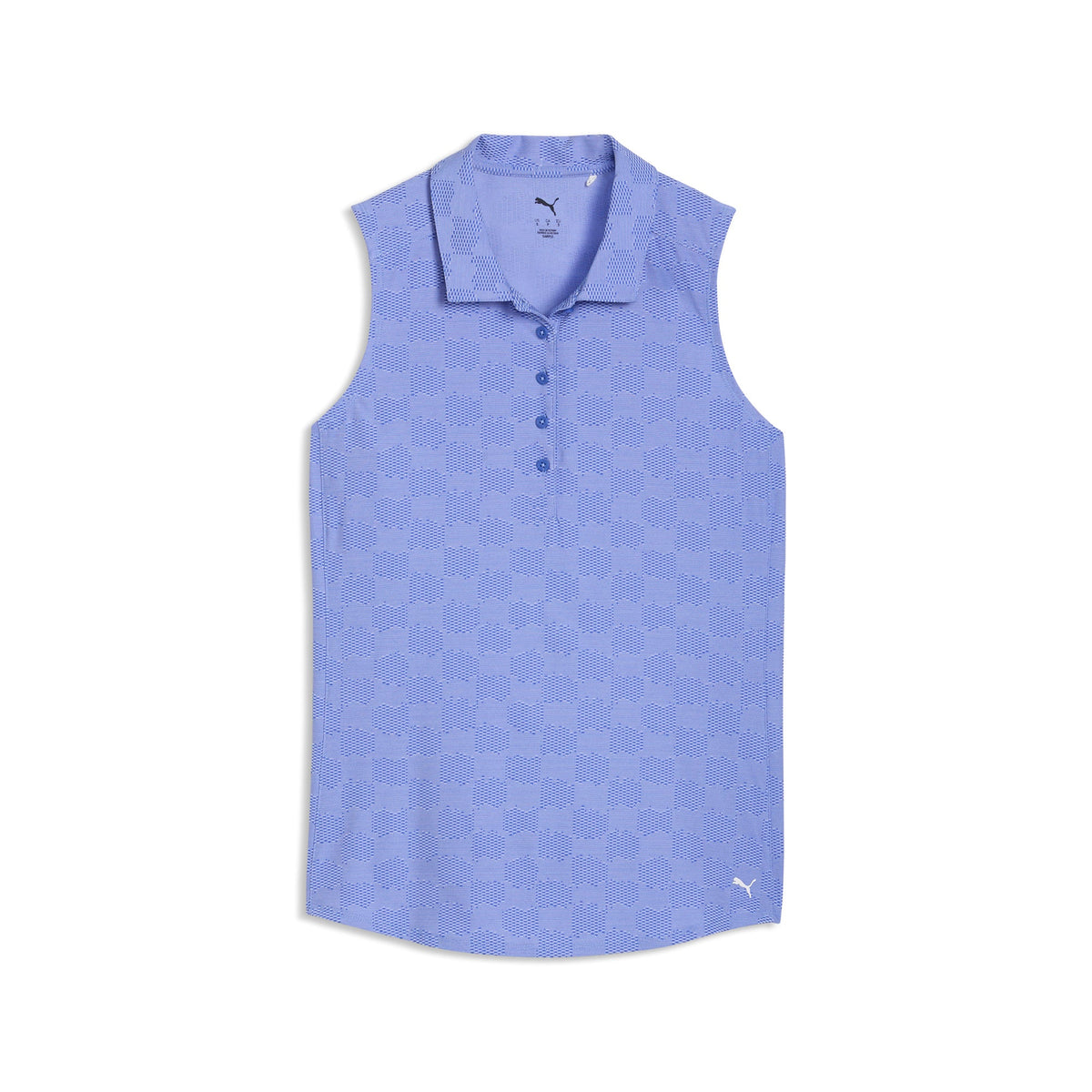 Women's Check Jacquard Sleeveless Golf Polo | Puma Golf Trusted
