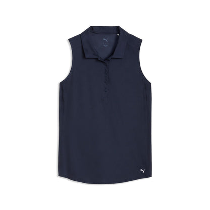Women's Check Jacquard Sleeveless Golf Polo | Puma Golf Trusted