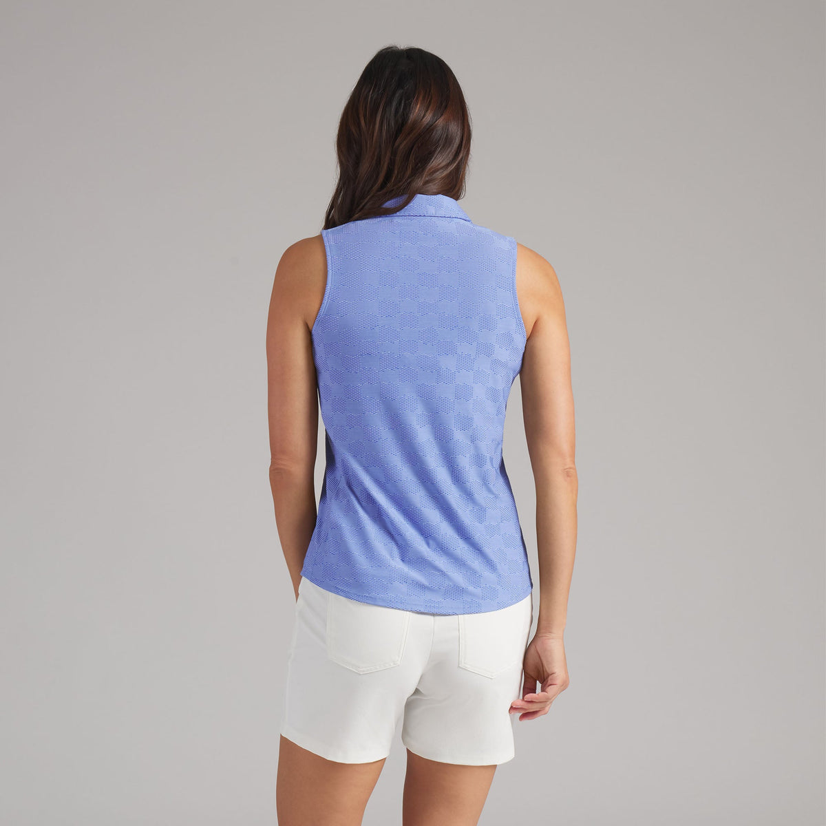 Women's Check Jacquard Sleeveless Golf Polo | Puma Golf Trusted