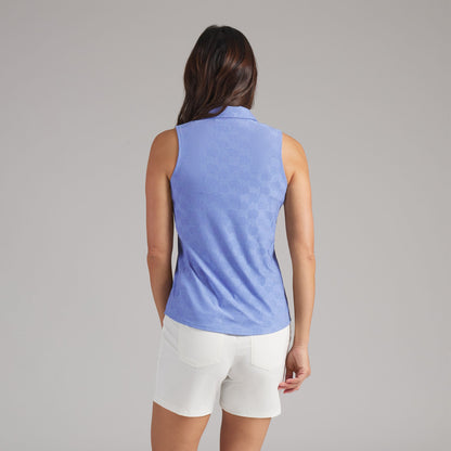 Women's Check Jacquard Sleeveless Golf Polo | Puma Golf Trusted