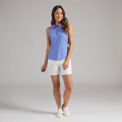 Women's Check Jacquard Sleeveless Golf Polo | Puma Golf Trusted