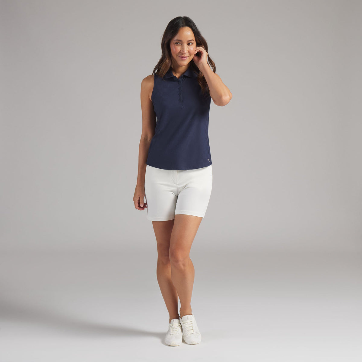 Women's Check Jacquard Sleeveless Golf Polo | Puma Golf Trusted