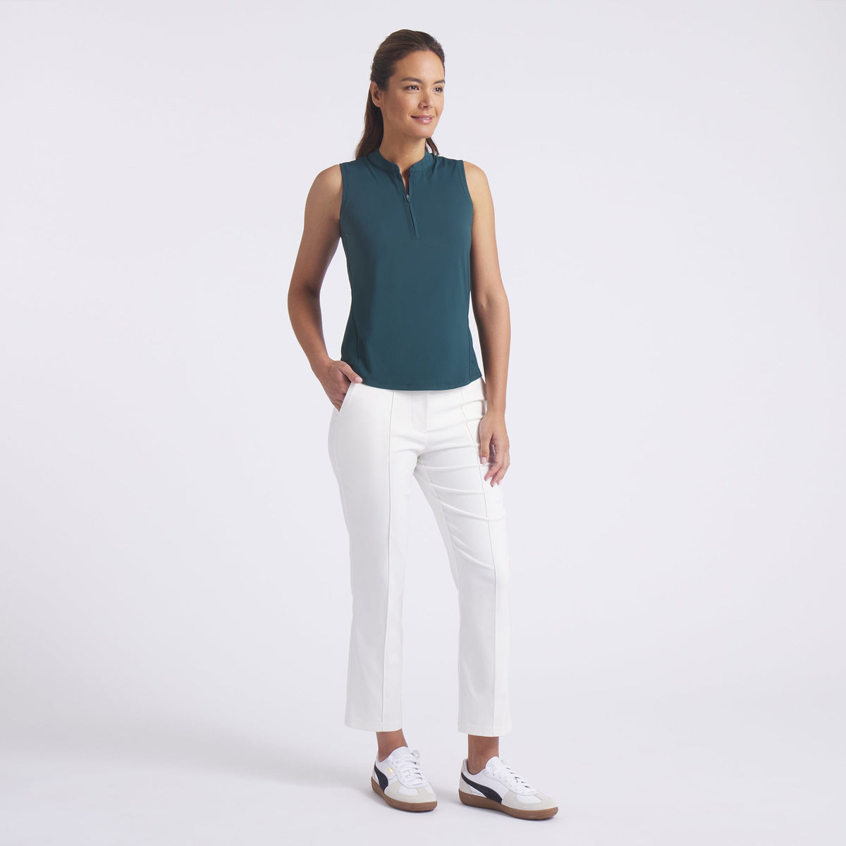 Women's Aerlon Mock Sleeveless Golf Polo | Puma Golf Quality