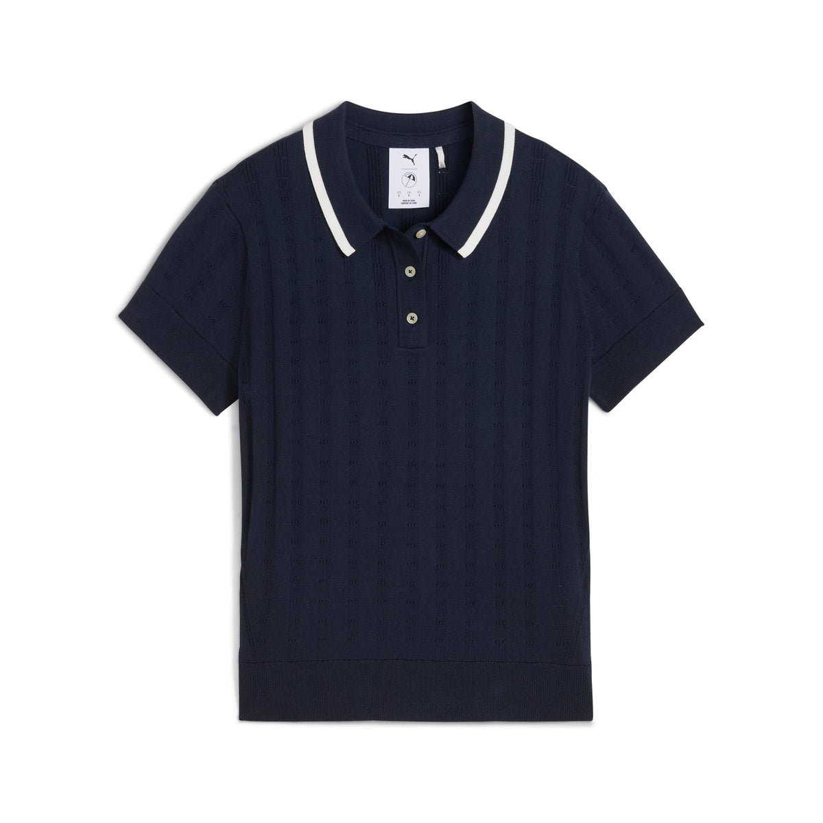 Women's AP Pointelle Golf Polo | Puma Golf Smart Buy