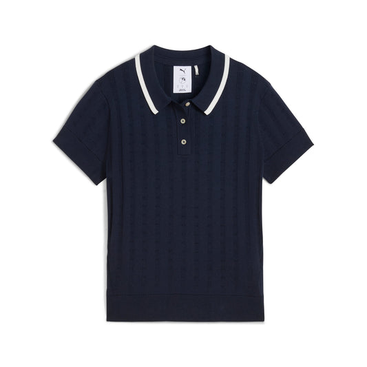 Women's AP Pointelle Golf Polo | Puma Golf Smart Buy