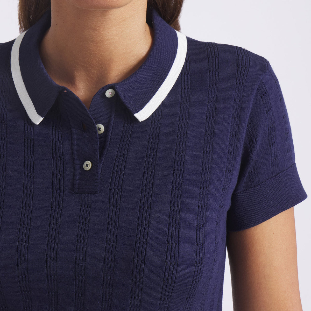 Women's AP Pointelle Golf Polo | Puma Golf Smart Buy