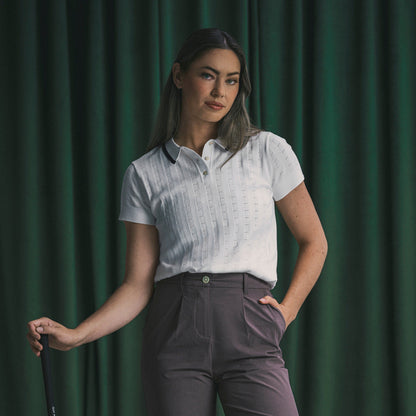 Women's AP Pointelle Golf Polo | Puma Golf Smart Buy