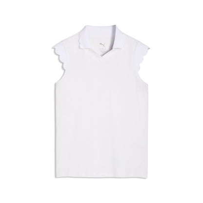 Girl's CLOUDSPUN Scallop Sleeve Golf Polo | Puma Golf Recommended