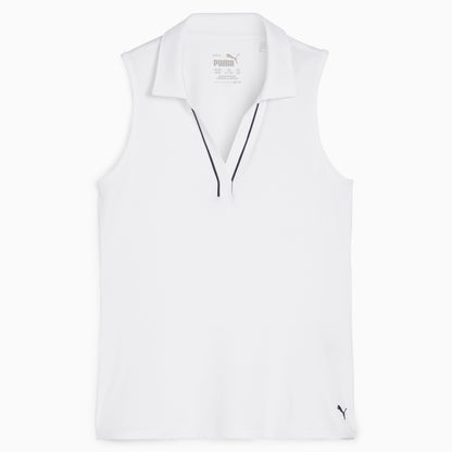 Girl's CLOUDSPUN Piped Sleeveless Golf Polo | Puma Golf Best Seller