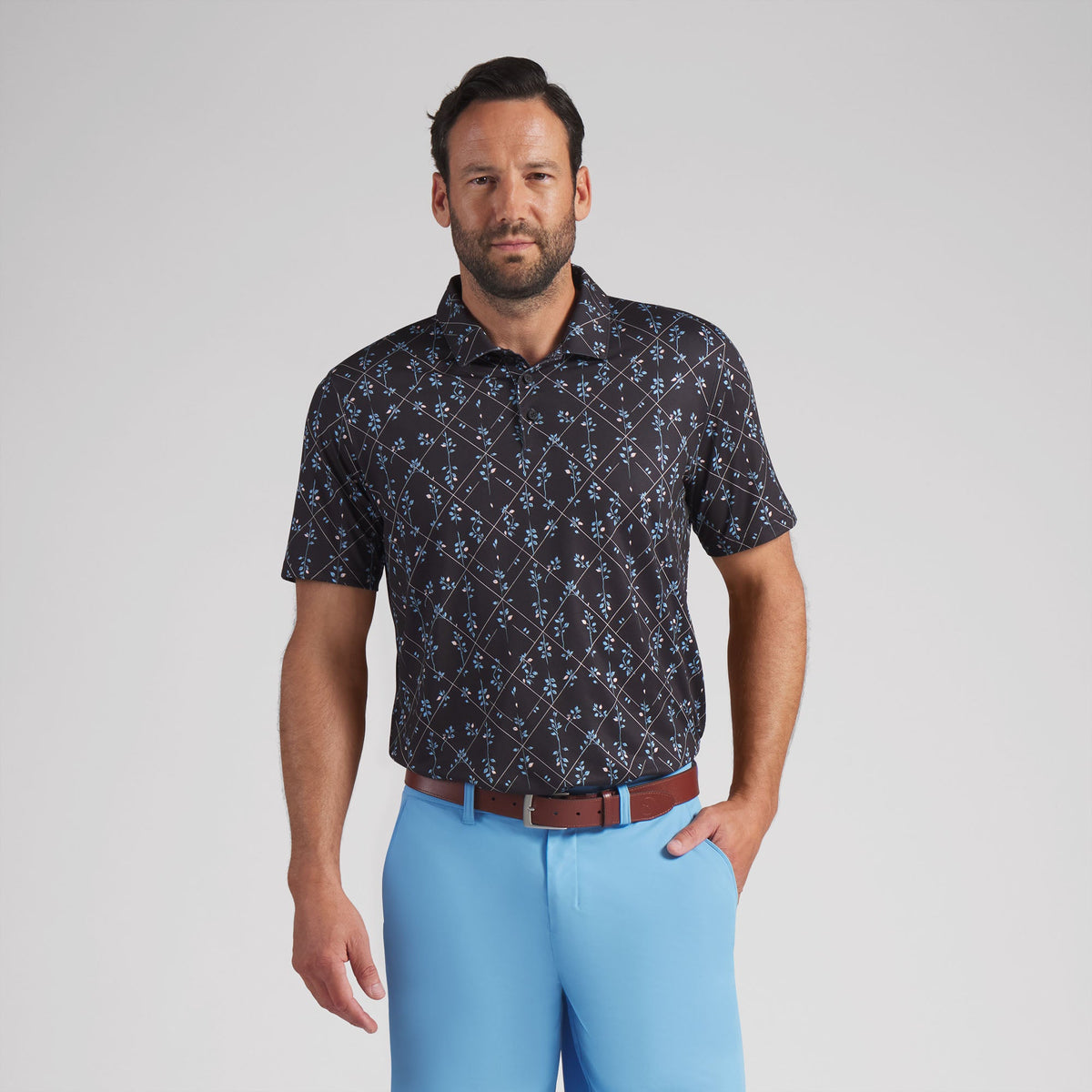 CLOUDSPUN Argyle Bloom BN Golf Polo | Puma Golf Trending