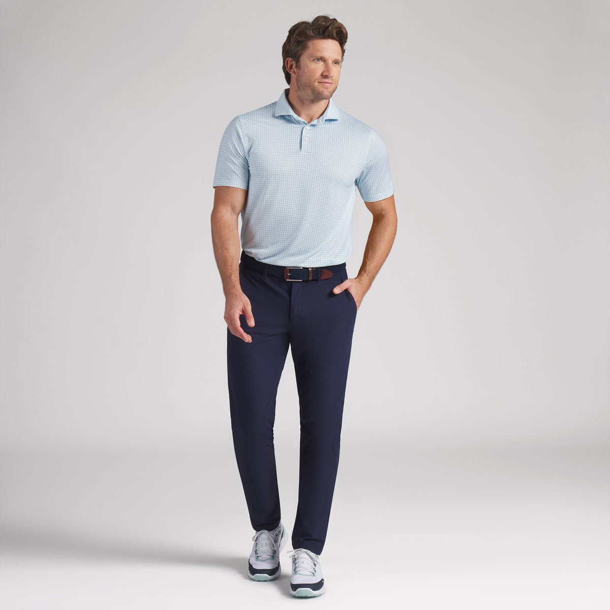 CLOUDSPUN Mono Check BN Golf Polo | Puma Golf Classic