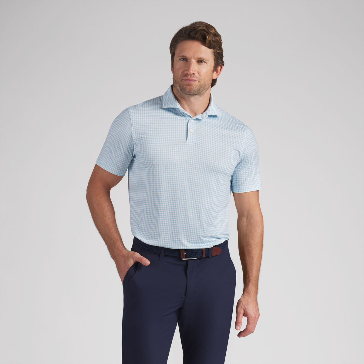 CLOUDSPUN Mono Check BN Golf Polo | Puma Golf Classic