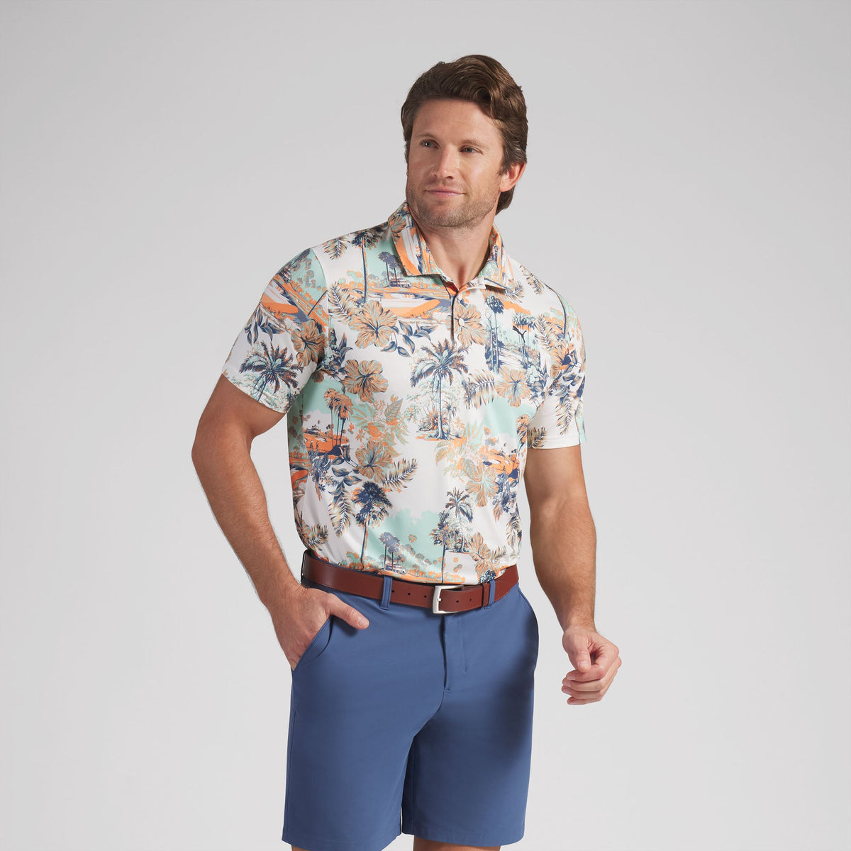 CLOUDSPUN Palm LC Golf Polo | Puma Golf Everyday