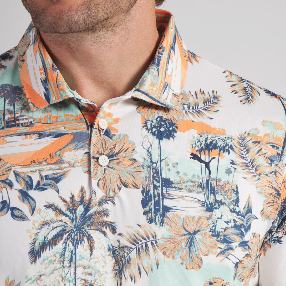 CLOUDSPUN Palm LC Golf Polo | Puma Golf Everyday