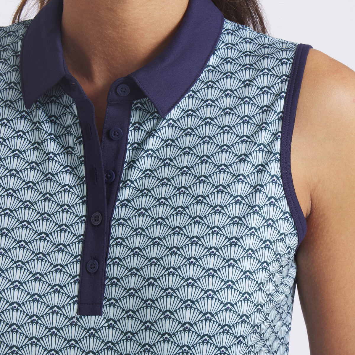 Women's CLOUDSPUN Scallop Sleeveless Golf Polo | Puma Golf Special Offer