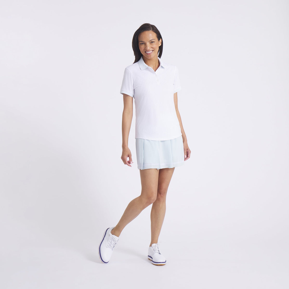 Women's MATTR Stripe Jacquard Golf Polo | Puma Golf Trusted