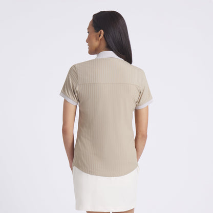 Women's MATTR Stripe Jacquard Golf Polo | Puma Golf Trusted