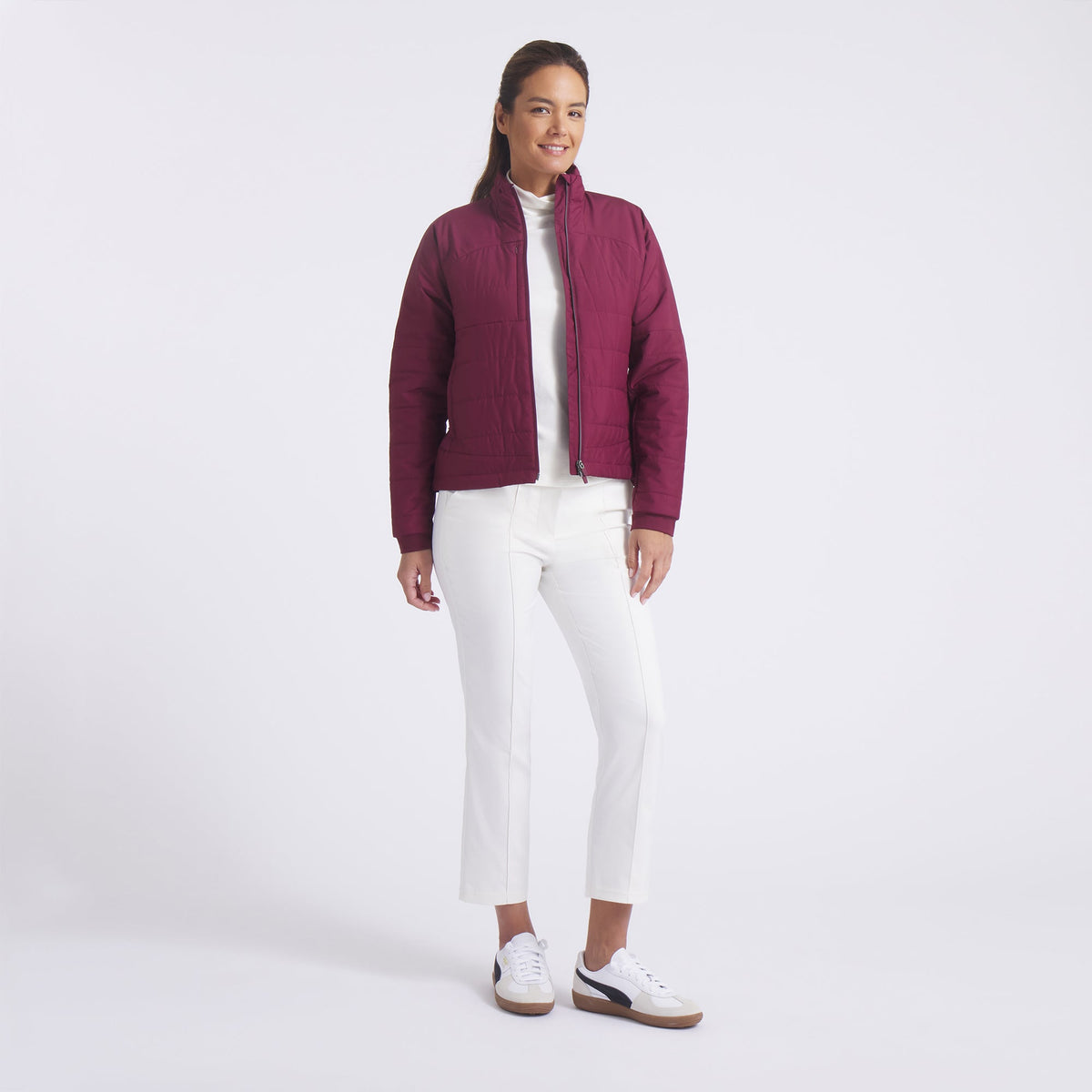 Women's Kyley Quilted Golf Jacket | Puma Golf Featured