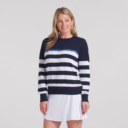 Women's Resort Stripe Golf Sweater | Puma Golf Trusted
