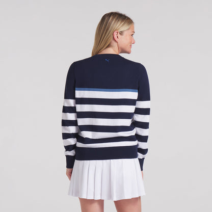 Women's Resort Stripe Golf Sweater | Puma Golf Trusted