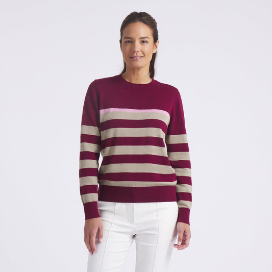 Women's Resort Stripe Golf Sweater | Puma Golf Trusted