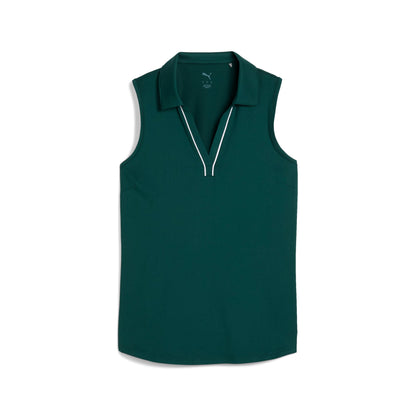 Women's CLOUDSPUN Piped Sleeveless Golf Polo | Puma Golf Sale