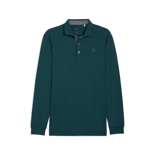 CLOUDSPUN Long Sleeve Midweight Golf Polo | Puma Golf Classic