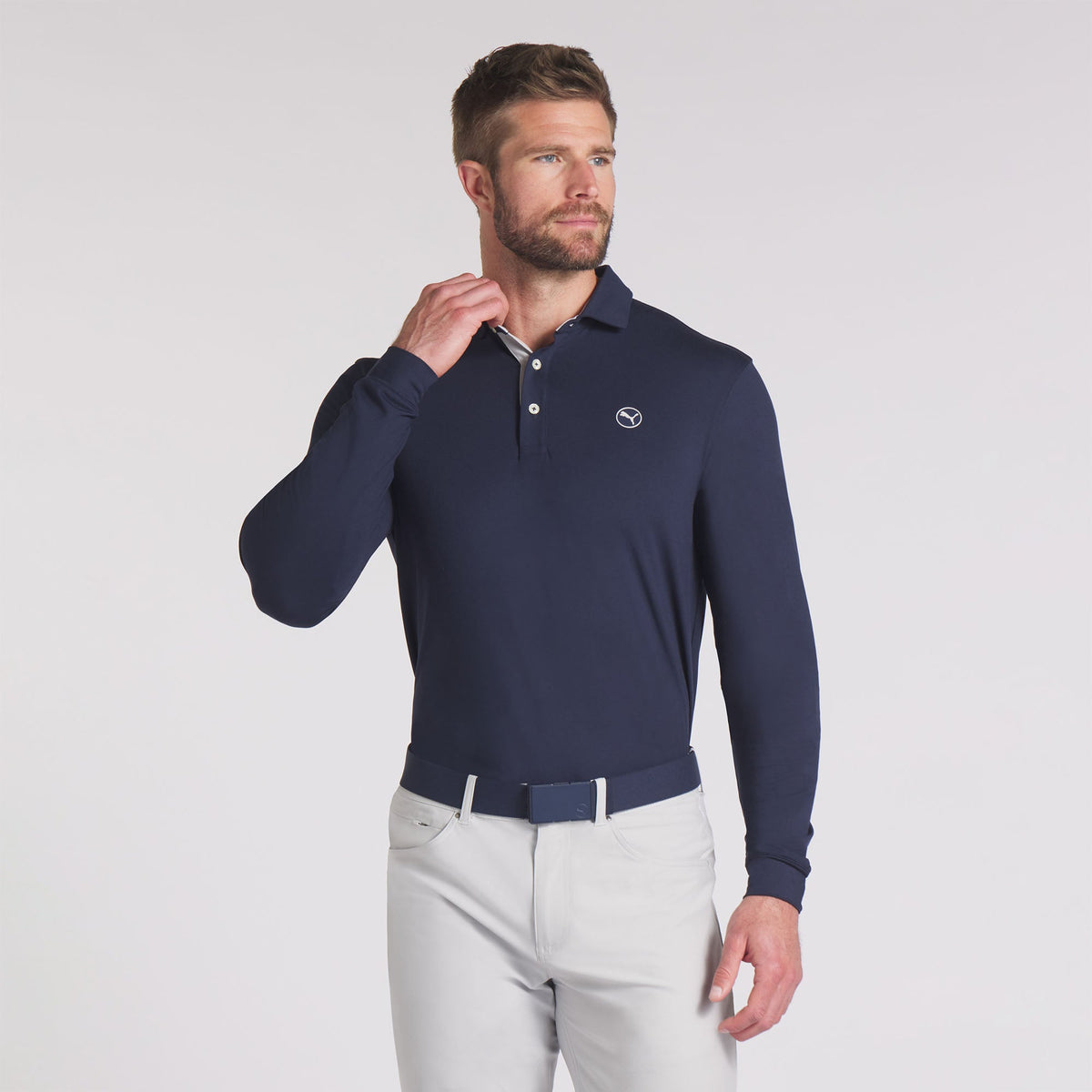 CLOUDSPUN Long Sleeve Midweight Golf Polo | Puma Golf Classic