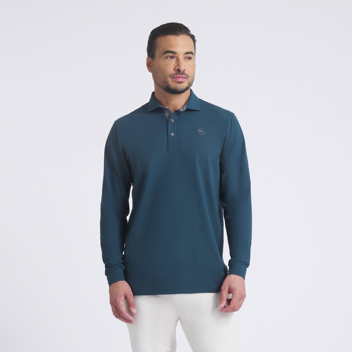 CLOUDSPUN Long Sleeve Midweight Golf Polo | Puma Golf Classic